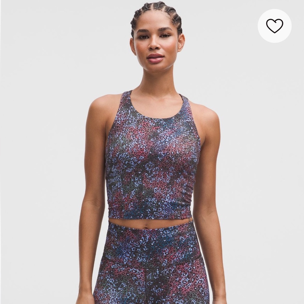lululemon Wunder Train Racerback Tank – Cosmic Leopard Multi (Size 6)